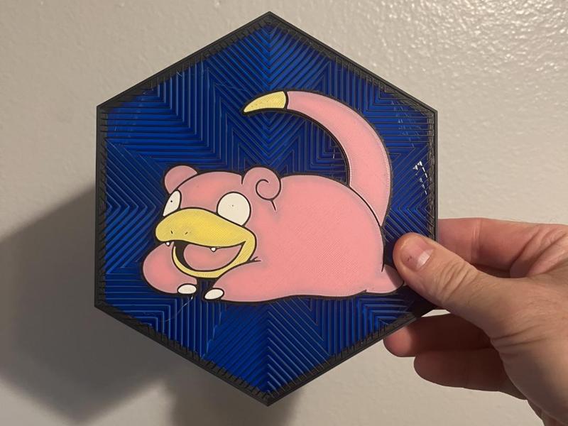 79 Slowpoke Hex Wall Art