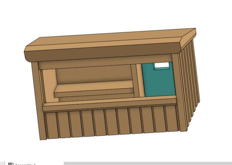 Model xmas stall, scale 1:87 (H0)