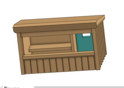 Model xmas stall, scale 1:87 (H0)