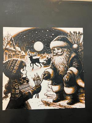 Match Girl & Santa Claus - HueForge