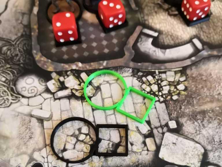 Zombicide zombie flag tag