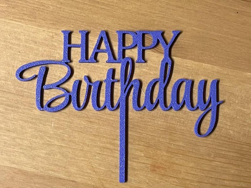 happy birthday cake topper