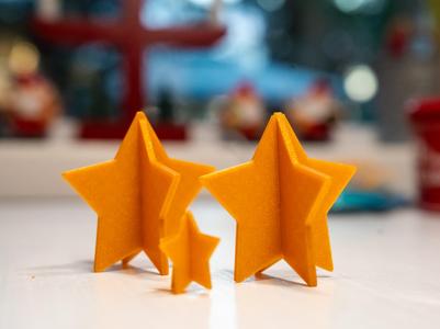 Star decoration for dinner table