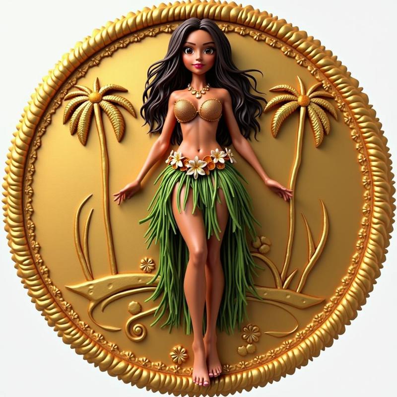 Coin 46 Hula Girl