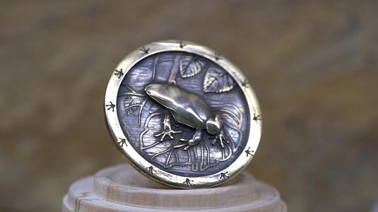 Poison dart frog coin