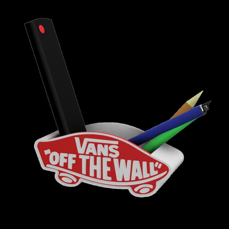 3D MULTICOLOR LOGO/SIGN Desk Organizer - Vans: "Off the Wall"