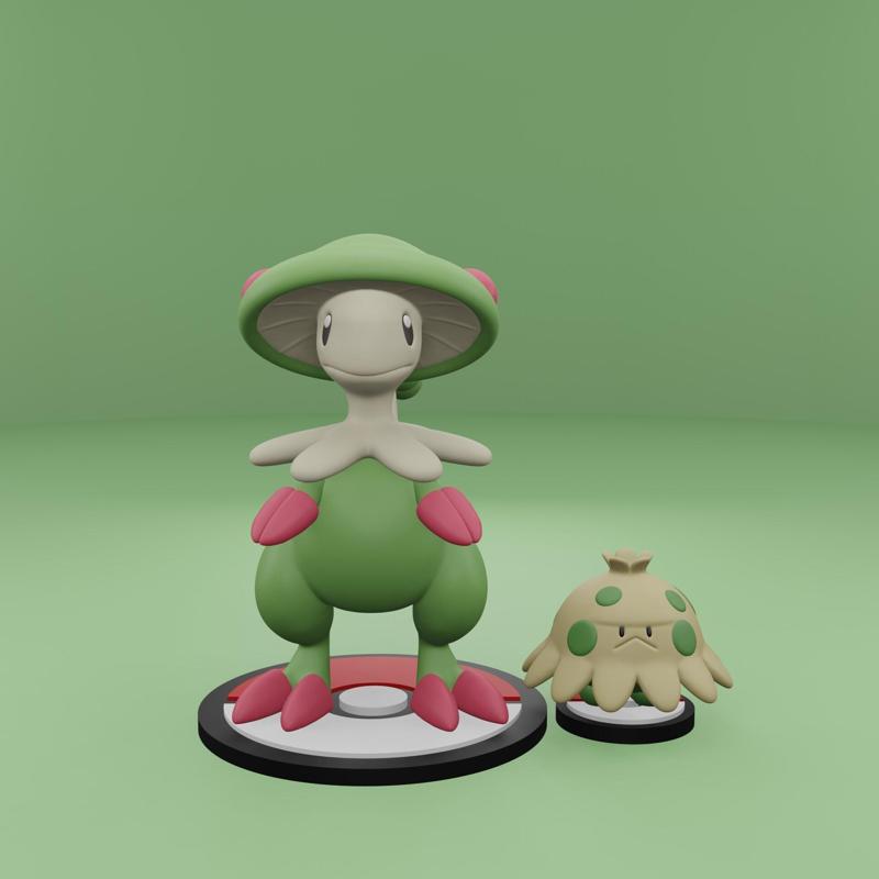 Pokemon No. 285, 286 Shroomish, Breloom