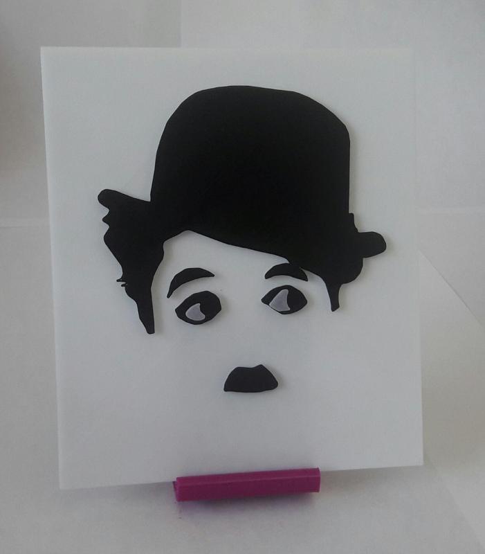 Silhouette of Charles Chaplin