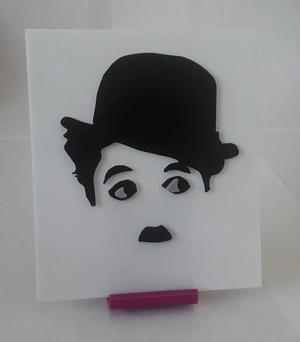 Silhouette of Charles Chaplin