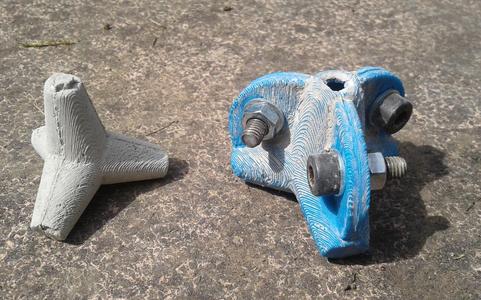 Tetrapod & tetrapod mould - Concrete armour unit - Breakwave