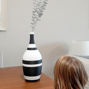 Multipart vase "bar code" 40 cm - Vaso "codice a barre"