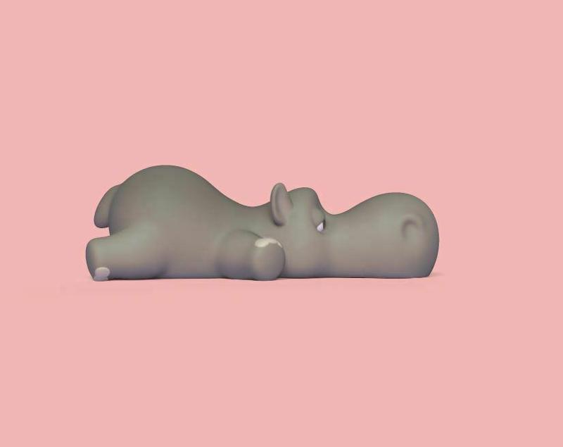 Sleepy Hippo Chopstick holder