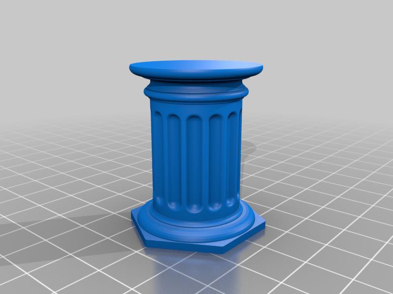 Gravitrax Compatible Spacer Inlay Pillar for Statue