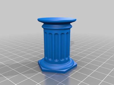 Gravitrax Compatible Spacer Inlay Pillar for Statue