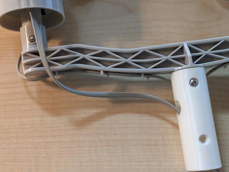 Adapter post connector Misol weather station with cable entry