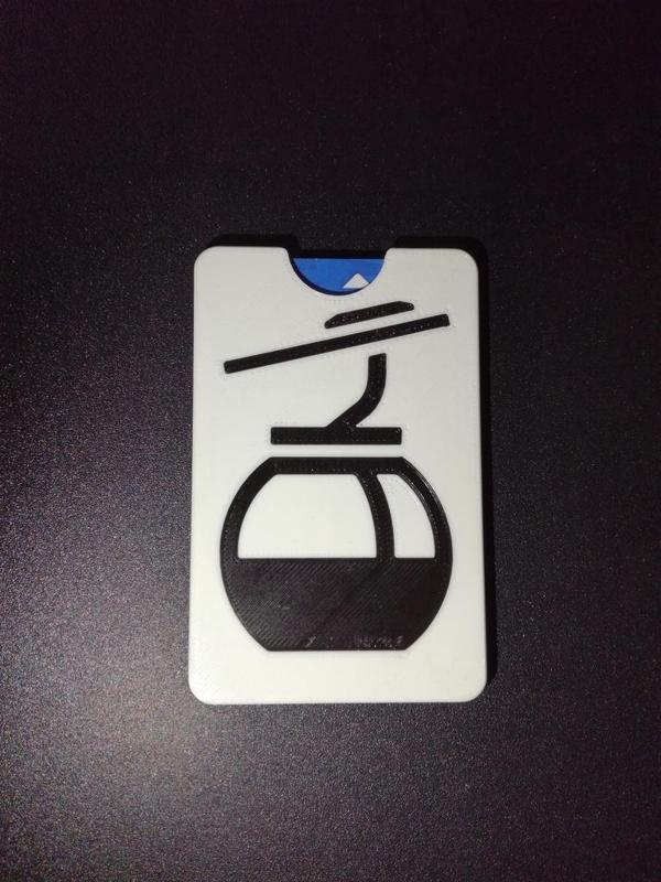 gondola lift ID or badge card holder
