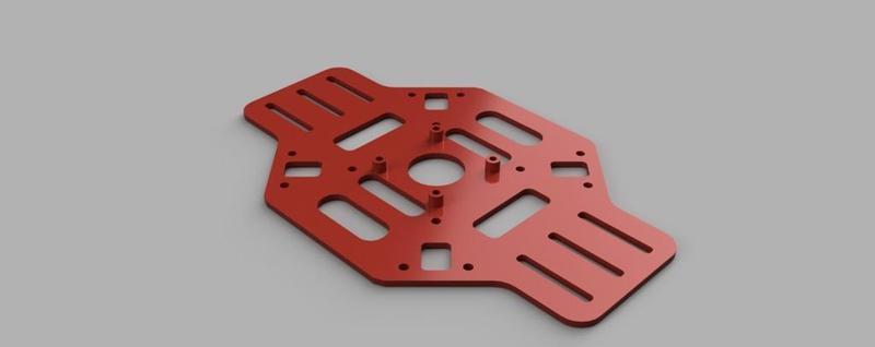 F450 Quad Bottom Plate for Flight Controller - Remix