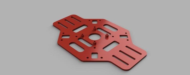 F450 Quad Bottom Plate for Flight Controller - Remix
