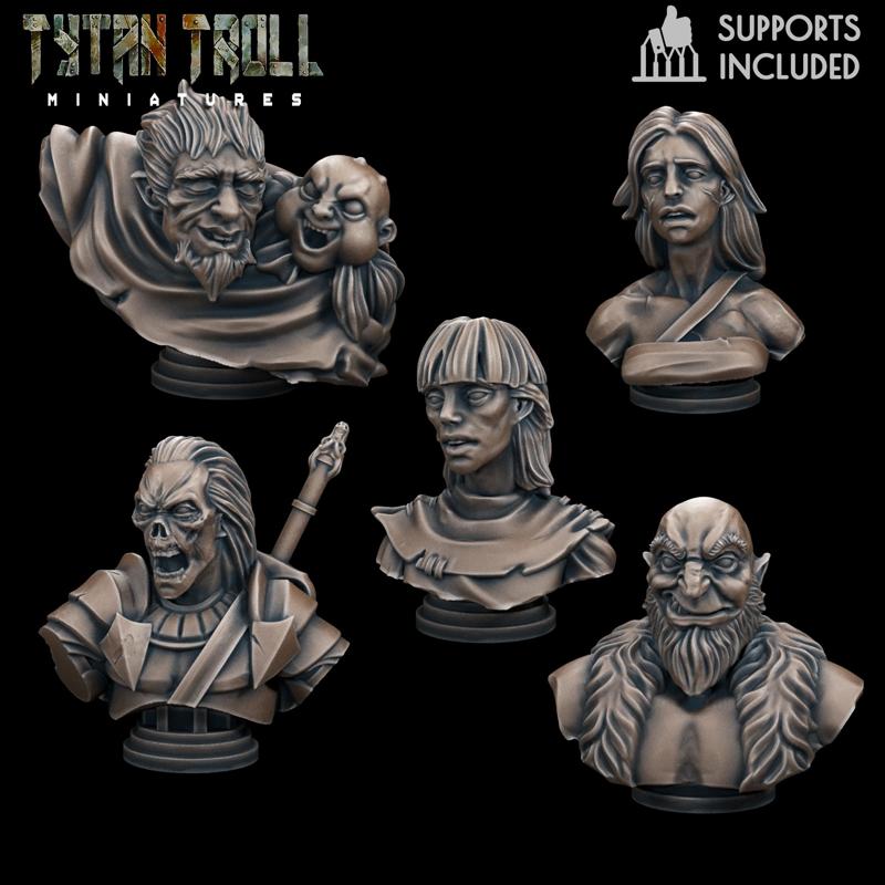 Curse of Strahd - Mini Bust Pack 12 [Pre-Supported]