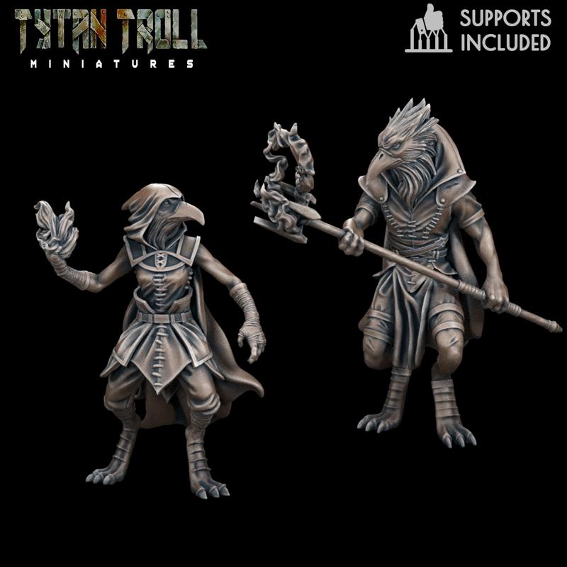 DnD Heroes - Kenku Mages [Pre-Supported]