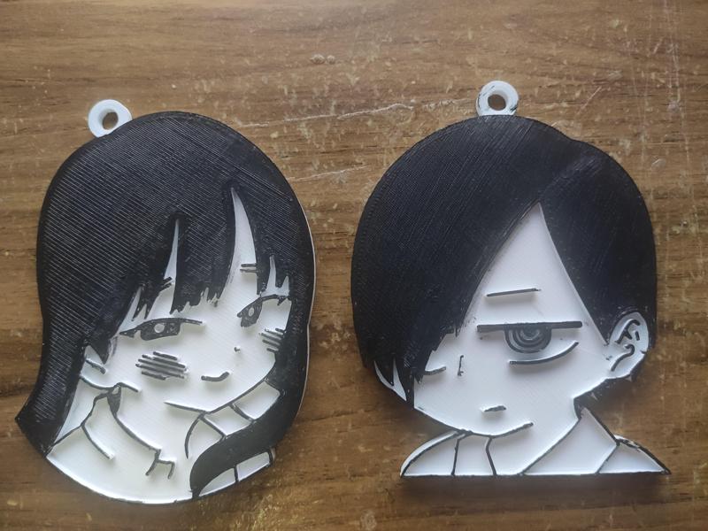 Keychain Anna Yamada & Ichikawa Kyoutarou Boku no Kokoro anime