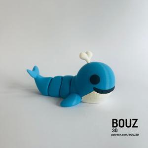 FLEXIBLE WHALE - KEYCHAIN!!