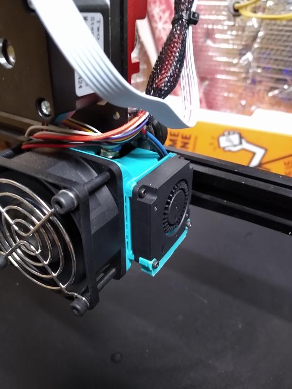 Ender 3 Spider Hotend 60mm fan and fan blower Shroud