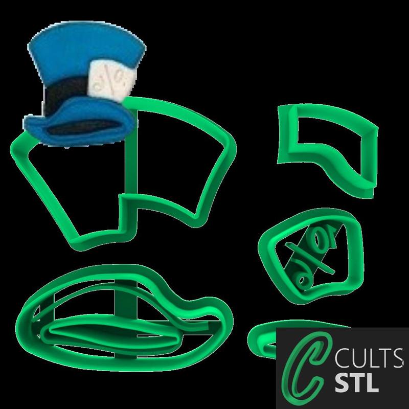 CORTADOR CARTOLA - ALICE  NO PAÍS DAS MARAVILHAS - 5cm