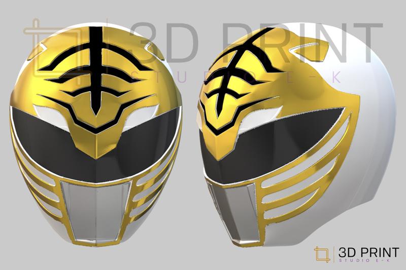 Power Rangers White Ranger helmet MMPR