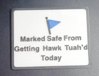 Marked safe from HAWK TUAH magnet