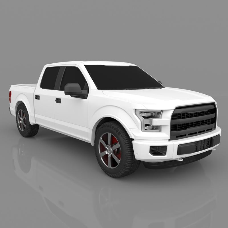 Ford F-150 Series Lariat Ready to Print STL Files