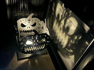 Halloween Pumpkin Tealight Lamp