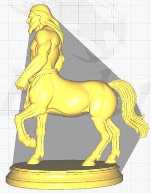 3D Model of Centaur with Base