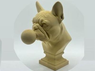 French Bulldog & Bubble + Stand Bust