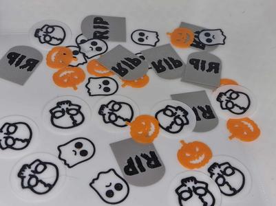 Halloween confetti set