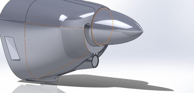 RC Cowling Air Intake (Size 37%)