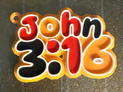 John 3:16 Keychain