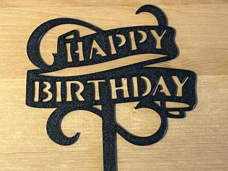happy birthday cake topper