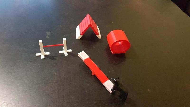 My dog agility course