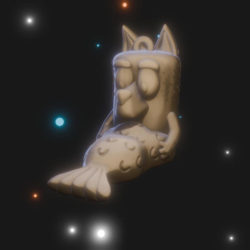 Bluey || Bandit heeler - siren || key chain