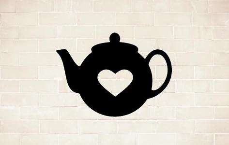 teapot wall decoration realistic art mural wall decoration