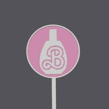 BARBIE MINI CAKE TOPPER - Perfume 1