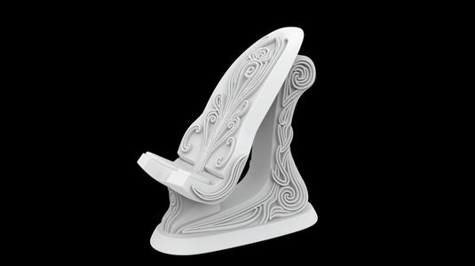 Innovative sculpted printable phone stand