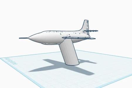 plane with stand   