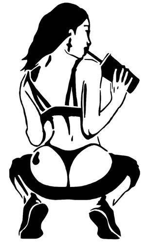 Girl stencil 76