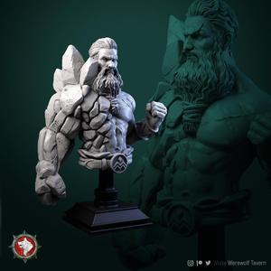 Earth master bust pre-supported