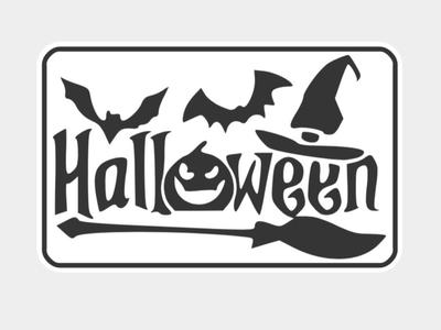 Halloween Schild