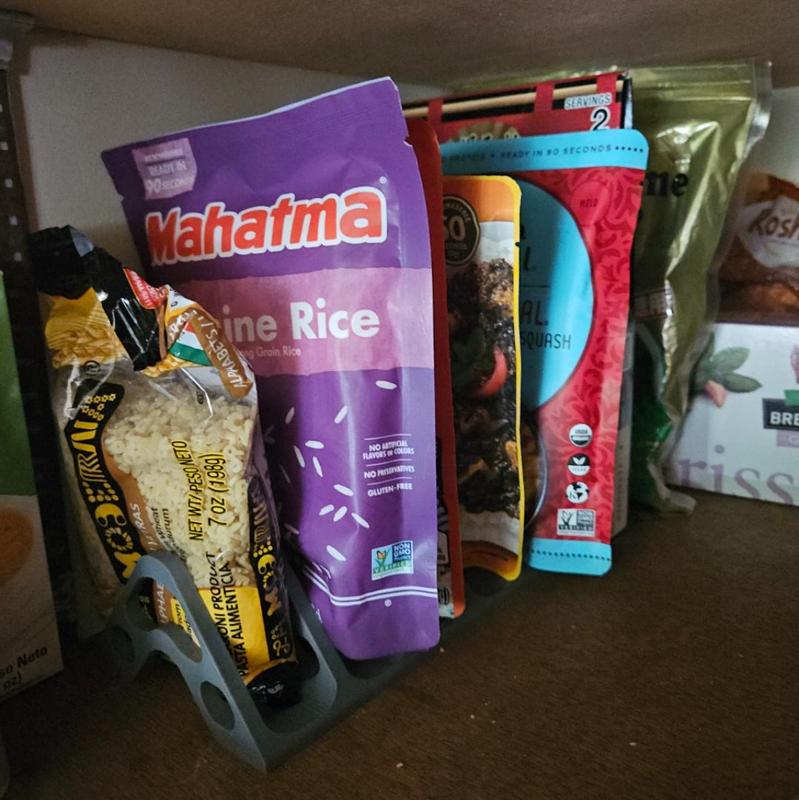 Pouch, packet, and small box pantry organizer