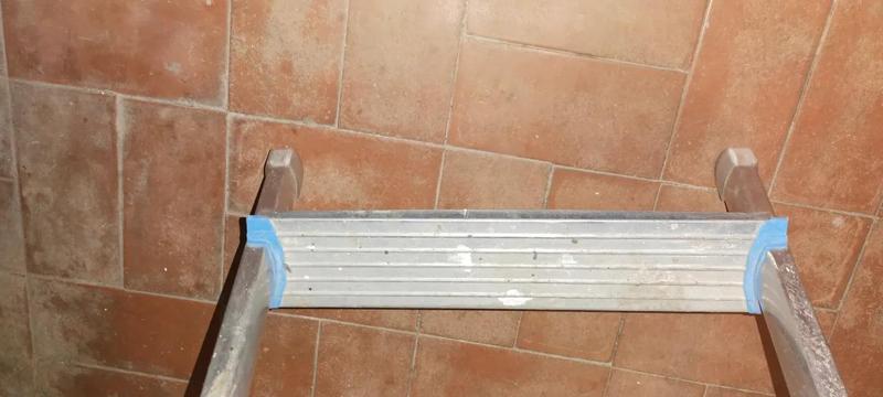 Pieds escabeau 4 marches   