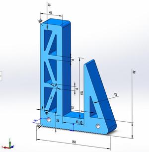 Vertical stand for Rack-mounted Server (1U)